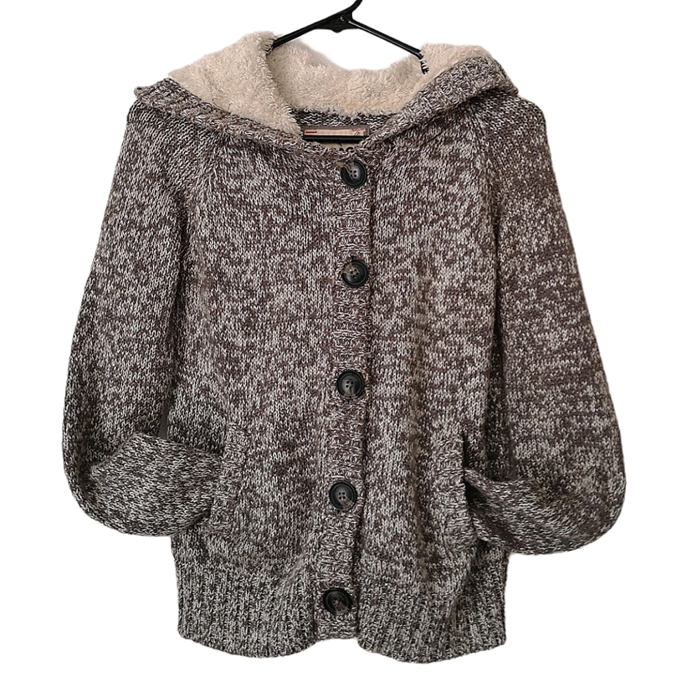 Le Garage Knot Button-up Faux-fur Hoodie